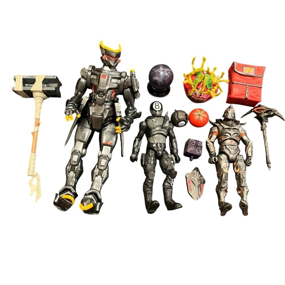 Jazzwares Fortnite sentinel legendary ruin 8 ball tomato action figures lot